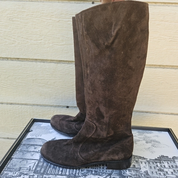 Van Eli brown suede riding boots 7M - Picture 3 of 12
